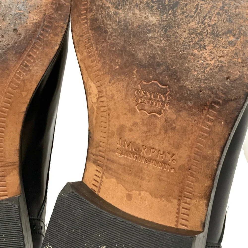11 / Johnston & Murphy Black Oxford Shoes
